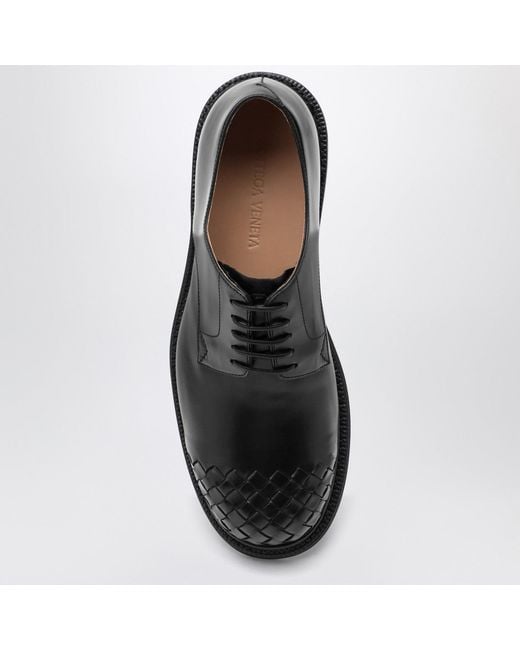 Bottega Veneta Black James Lace-Up Shoes for men