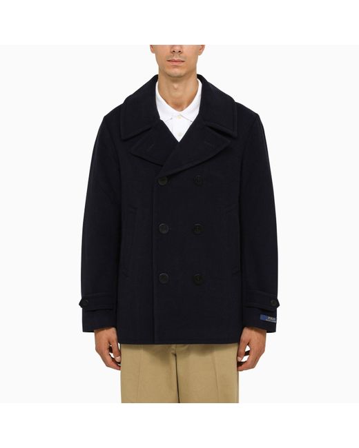 Polo Ralph Lauren Black Navy Caban Coat for men