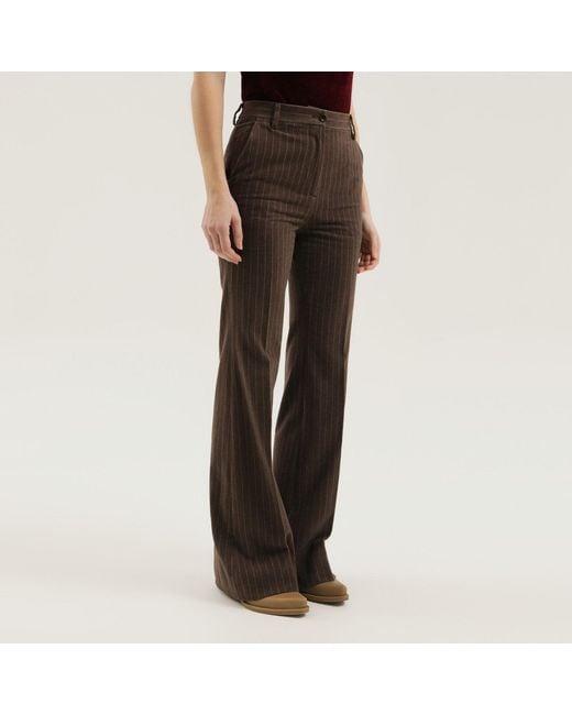 1989 STUDIO Black Striped Fla Pants