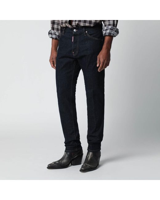 DSquared² Blue Slim Dark Denim Jeans for men