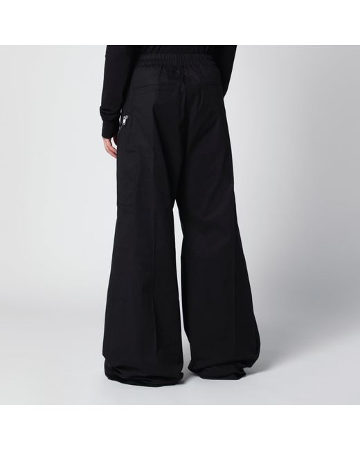 Rick Owens Black Cotton Trousers for men