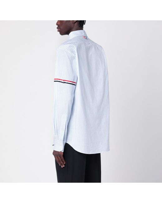 Thom Browne White Striped Button Down Shirt for men