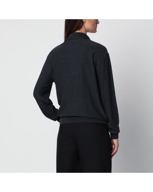 Source Unknown Black Dark Fabbie Wool Cardigan