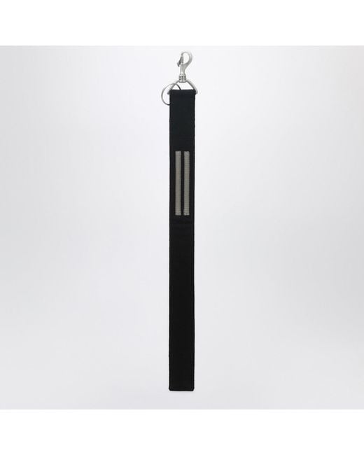 Rick Owens Black Keychain With Strap for men
