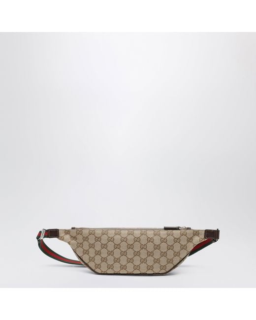 Marsupio Flatpack Piccolo Marrone di Gucci in Natural da Uomo