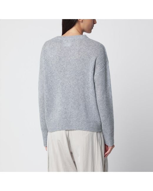 Lisa Yang Gray Lova Cashmere And Silk Sweater