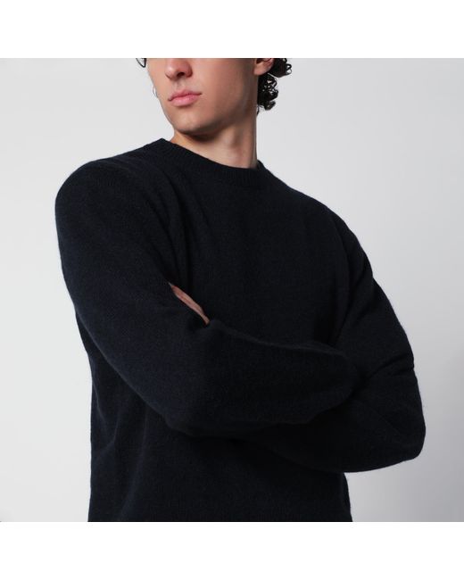 Roberto Collina Black Wool-Blend Sweater for men