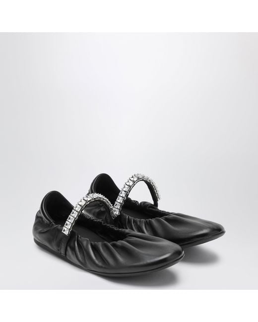 Jimmy Choo Black Jade Ballet Flats