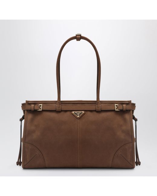 Borsa Bonnie Large Marrone di Prada in Brown