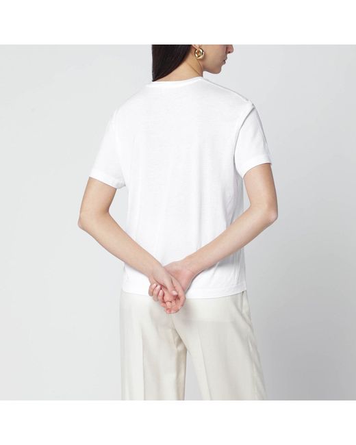 Totême White Organic Cotton-Blend T-Shirt