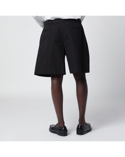 Saint Laurent Black Belted Bermuda Shorts for men