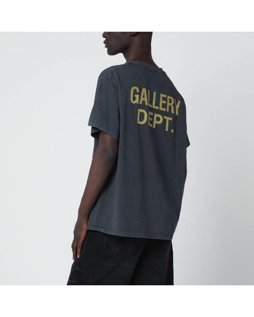 GALLERY DEPT. Black Big Reaper Atk Vintage-Effect T-Shirt for men