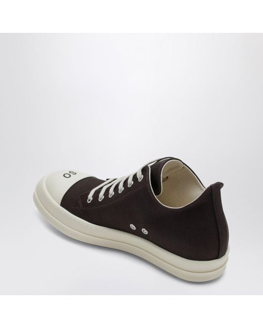 Rick Owens Black Dusty "So Cunt" Low Sneakers for men