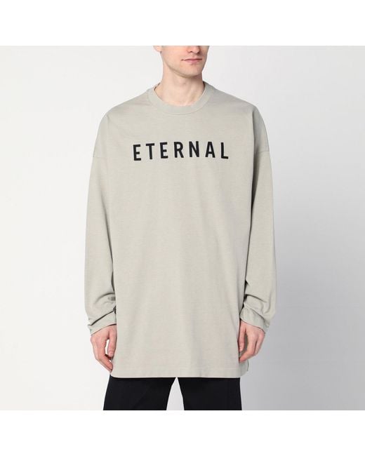 Fear Of God Gray Dove- Eternal T-shirt for men