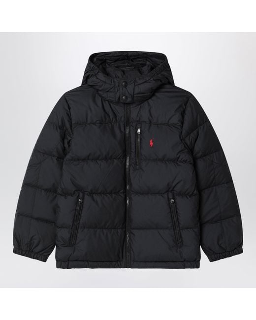 Polo Ralph Lauren Black Gorham Hooded Down Jacket