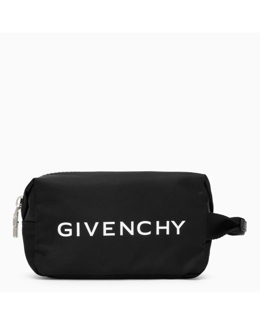 Givenchy Black Nylon Beauty Case With Logo for men