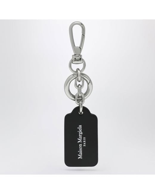 Maison Margiela White Double-Label Keychain for men