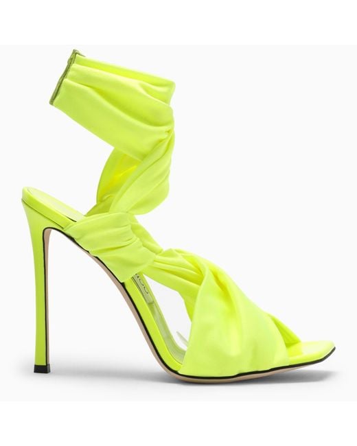 Jimmy Choo Neoma 11 Neon Yellow Sandal