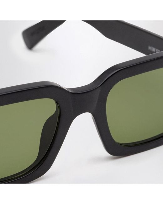 Retrosuperfuture Green Caro Sunglasses for men