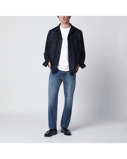 PT Torino Blue Mid Washed Rebel Jeans for men
