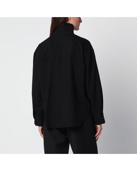Source Unknown Black High-Neck Shirt