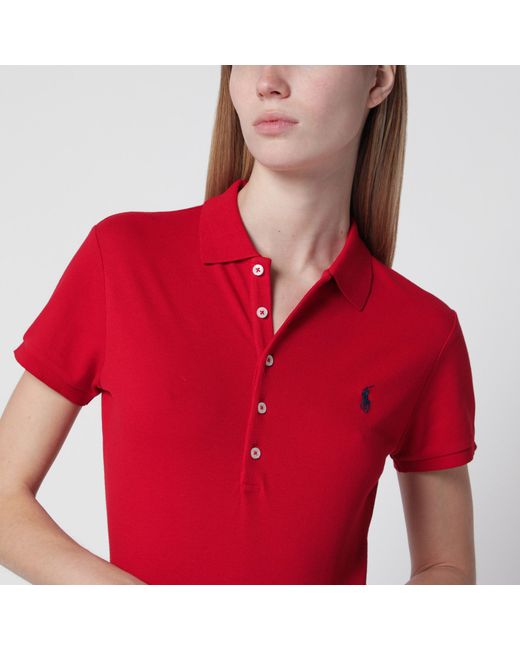Polo Ralph Lauren Red Slim-Fit Polo Shirt