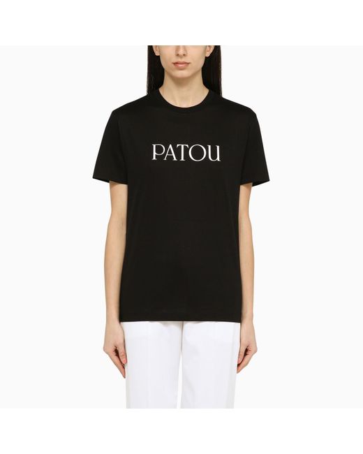 Patou Black T-Shirt With Logo