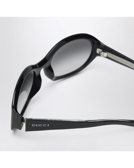 Occhiali da sole rotondi neri di Gucci in Black