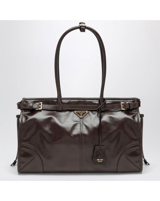 Prada Black Bonnie Large Leather Handbag