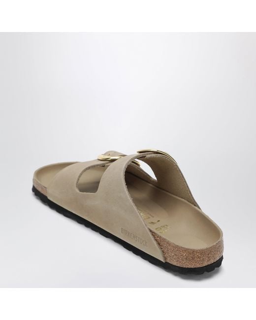 Birkenstock Natural Arizona Big Buckle Slides