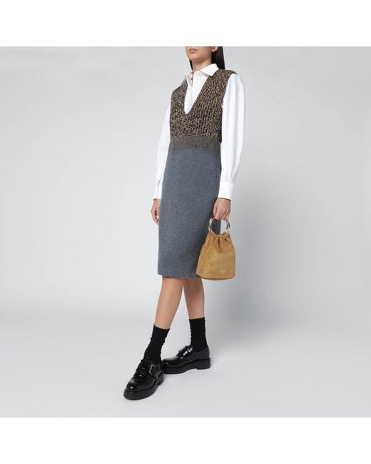 Prada Brown Mini Bucket Bag