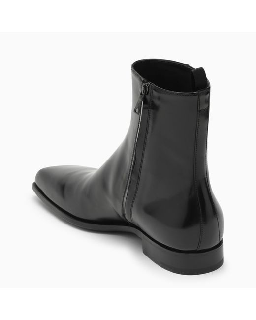 Prada Black Leather Boot for men