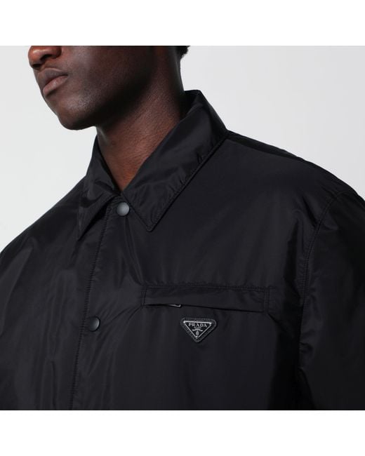Prada Black Re-Nylon Blouson Jacket for men