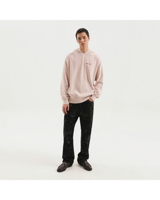 1989 STUDIO Pink Hooded Sweatshirt for men