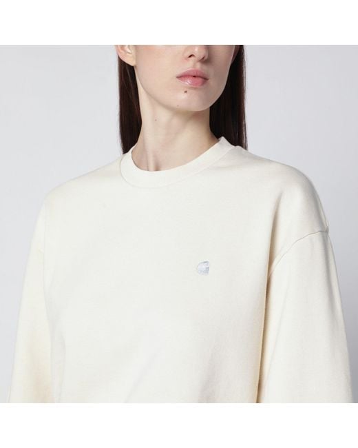 Carhartt White Casey Sweatshirt Natural