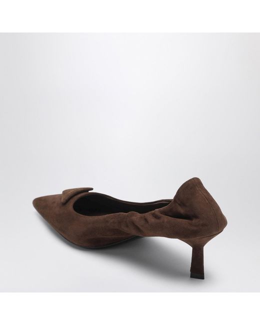 Prada Brown Cocoacolored Suede Pumps
