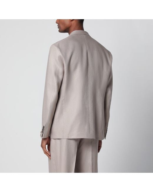 Tagliatore Gray Single-Breasted Blazer for men