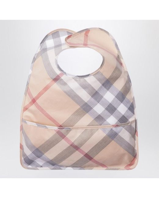 Burberry Pink Lätzchen Aus Baumwolle Mit Karomuster