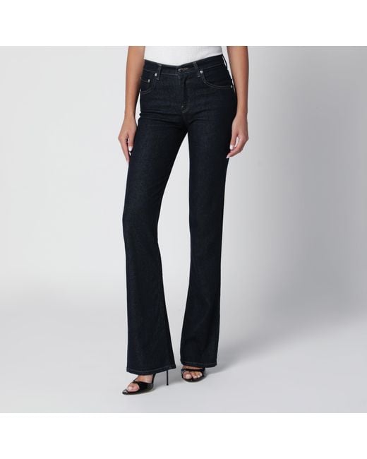 Haikure Blue Dark Jeans With Slits