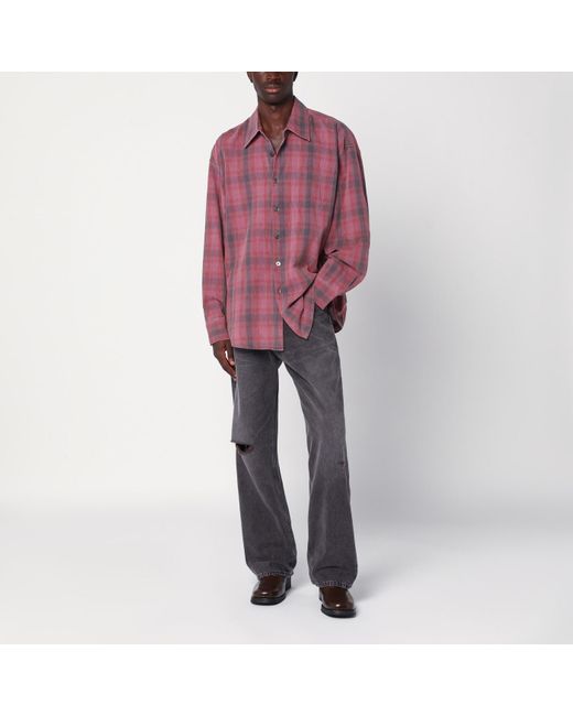 Our Legacy Gray Faded Effect Jeans With Rips for men