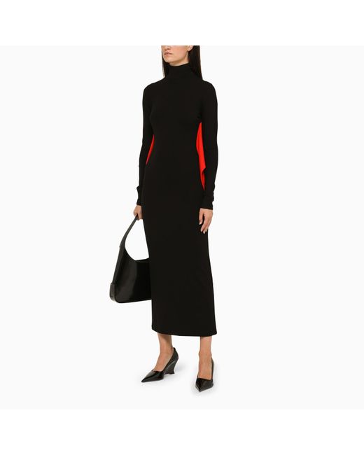 Ferragamo Black/red Long Dress