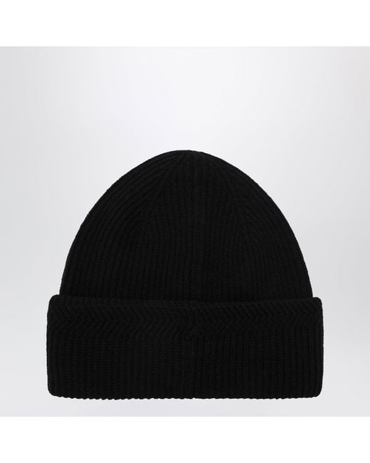 Moncler Black Wool And Cashmere Beanie for men