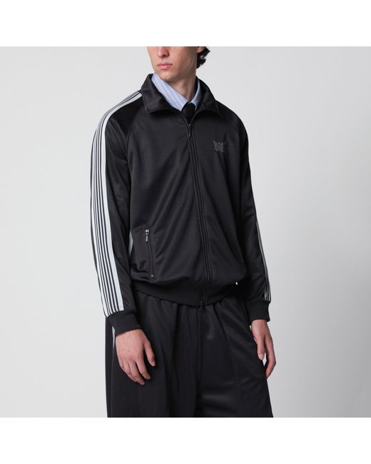 Needles Black Jacquard Polyester Track Jacket for men