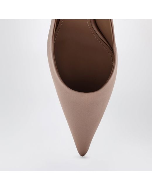 Dolce & Gabbana Pink Dolce&Gabbana Satin Slingback With Dg Logo