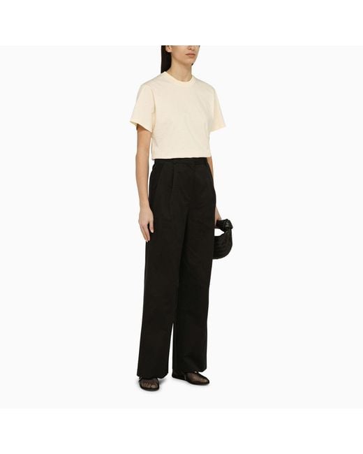 Loulou de Saison White Ivory Crew-Neck T-Shirt