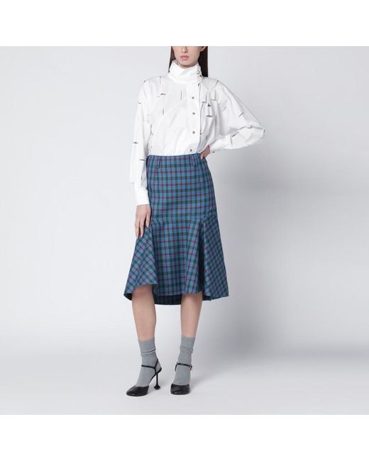 Vivienne Westwood White Halston Shirt With Cut Out Details