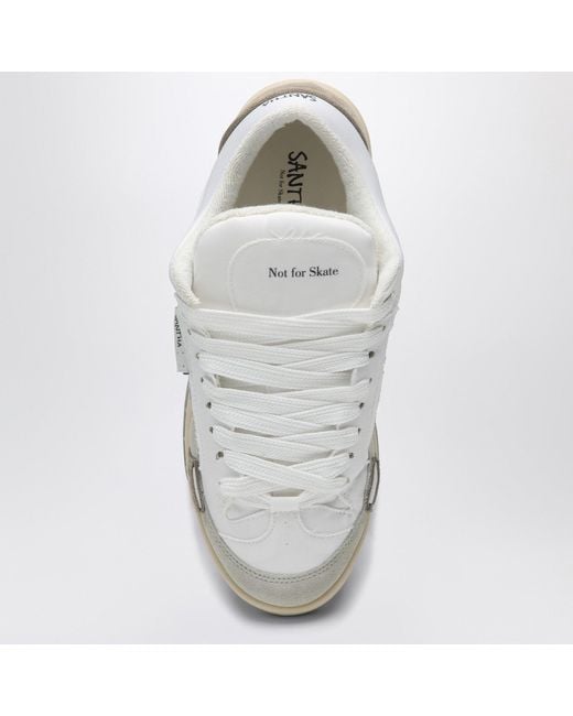 Santha White Colour-Block Sneaker for men