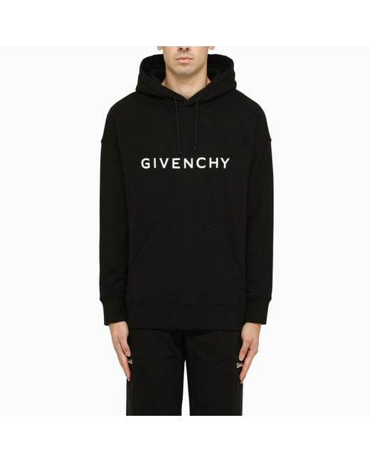 Givenchy Black Logoed Hoodie for men