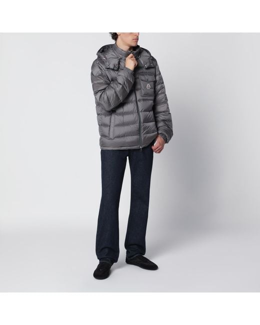Moncler Gray Short Verith Down Jacket for men