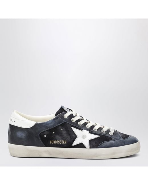 Golden Goose Deluxe Brand Blue Super-Star Sneakers for men